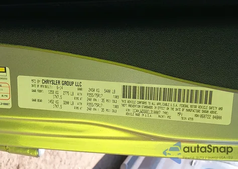 2014 Jeep Wrangler Unlimited Sport из США, поврежденный, VIN 1C4HJWDG6EL310007